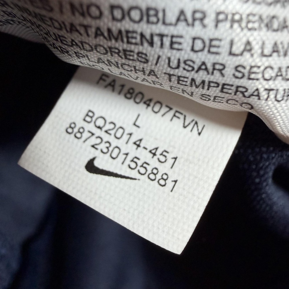 Nike Track Jacket Mens Large Blue Full Zip Knit Athletic Training BQ2014-451 - Picture 5 of 8